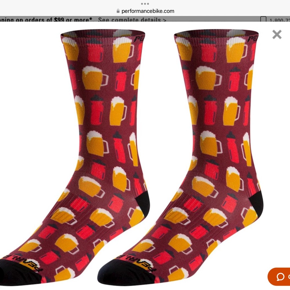COPY - Pearl Izum Pro Socks Beers & Bottles